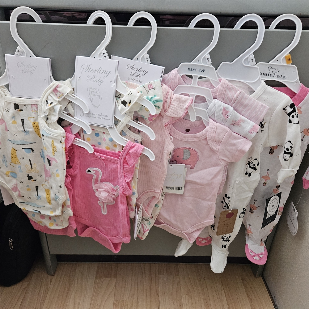 Pink and White Matching Set